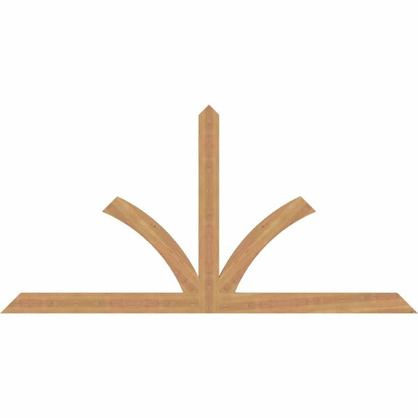 Ekena Millwork Richland Timber Gable Bracket, Western Red Cedar, 72"W x 36"H x 1 1/2"D x 3 1/2"F, 12/12 Pitch GBW072X36X0204RIC00SWR - main